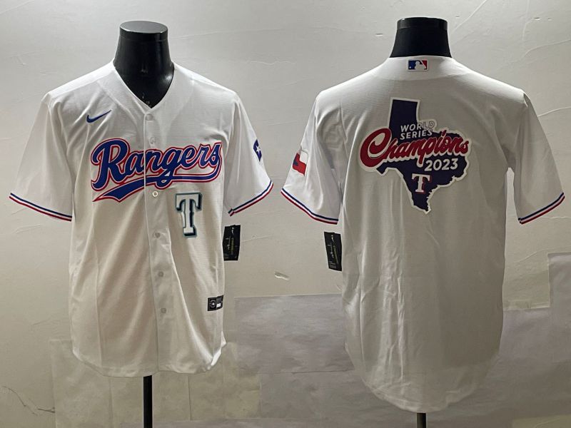 Men Texas Rangers Blank White Game 2025 Nike MLB Jersey style 8->texas rangers->MLB Jersey
